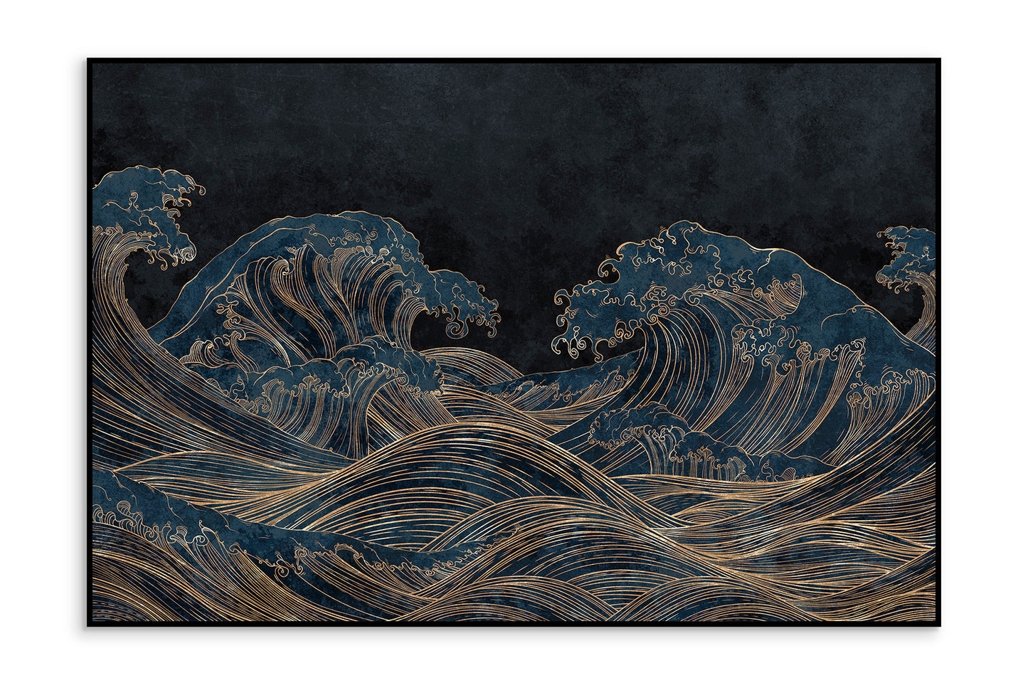 Auksiniu akcentu paveikslas Waives