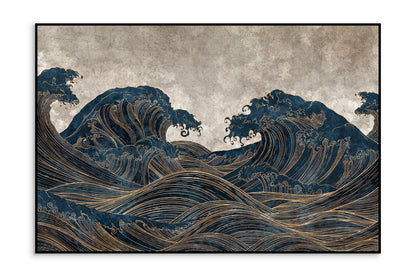 Auksiniu akcentu paveikslas Waives