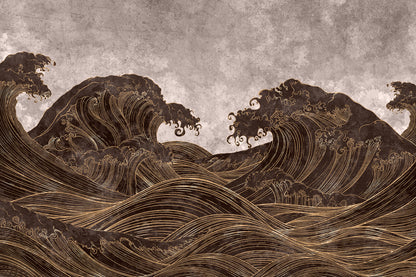 Auksiniu akcentu paveikslas Waives