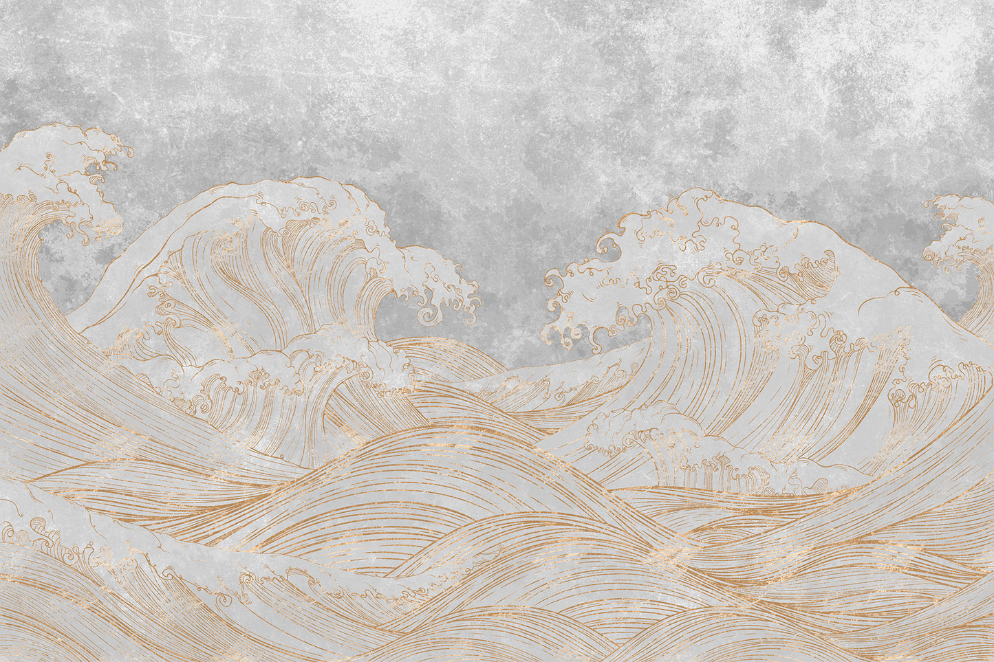 Auksiniu akcentu paveikslas Waives