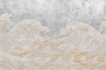 Auksiniu akcentu paveikslas Waives