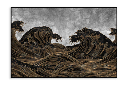 Auksiniu akcentu paveikslas Waives