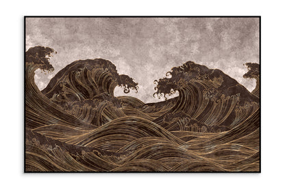 Auksiniu akcentu paveikslas Waives