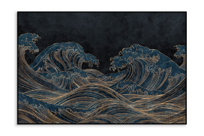 Auksiniu akcentu paveikslas Waives