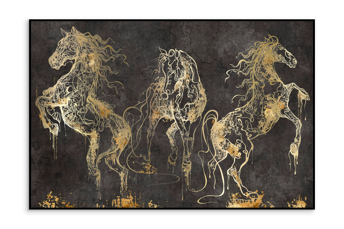 Paveikslas Cavallo su auksiniu akcentu