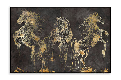 Paveikslas Cavallo su auksiniu akcentu