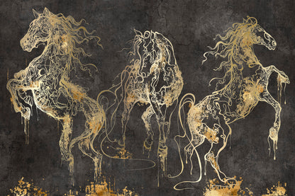 Paveikslas Cavallo su auksiniu akcentu
