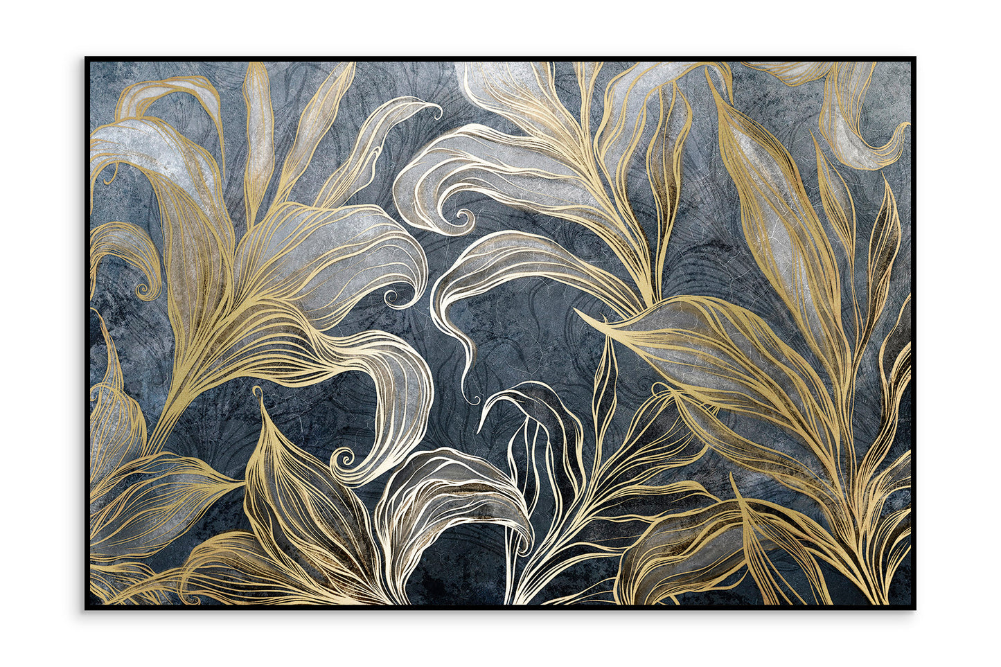 Augalinis paveikslas „Ilia“ – su auksiniu motyvu