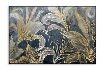 Augalinis paveikslas „Ilia“ – su auksiniu motyvu