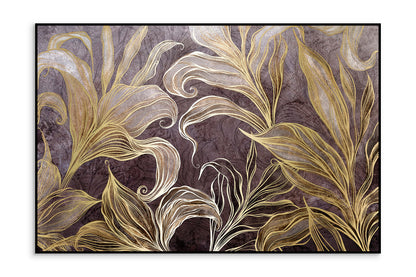 Augalinis paveikslas „Ilia“ – su auksiniu motyvu