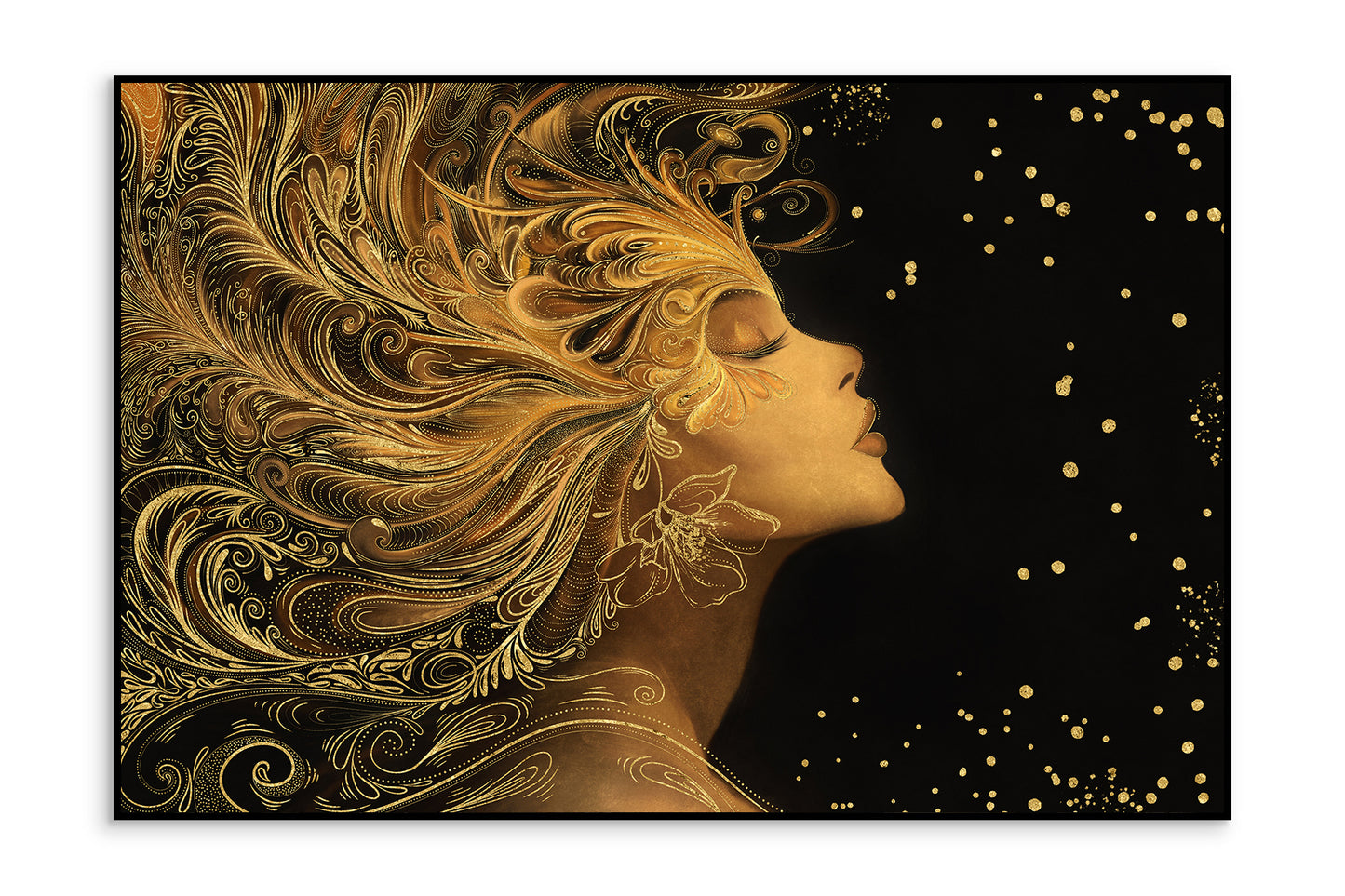 Paveikslas Auren su auksiniu akcentu