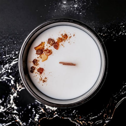 Ethere sojų vaško žvakė „Juodasis Krištolas“