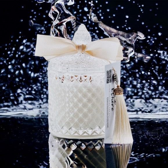 Ethere sojų vaško žvakė „Juodasis Krištolas“