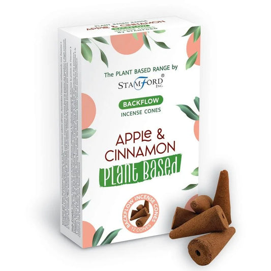 Augalinės kilmės smilkalų kūgeliai Apple  Cinnamon